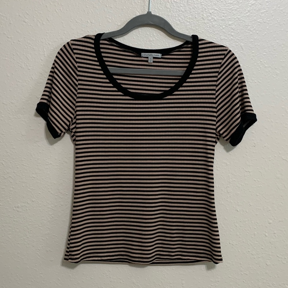 Charlotte Russe Striped T-Shirt